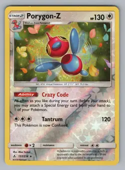 PORYGON-Z 157/214 HOLO R UNBROKEN BONDS POKEMON REVERSE HOLO LP UNB 2019^ - Image 1