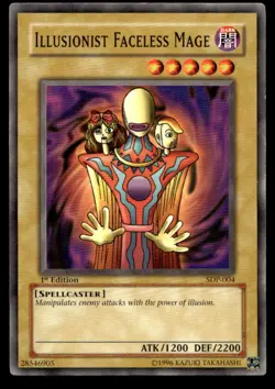 Illusionist Faceless Mage SDP SDP-004 1st Edition MP YuGiOh | Buy 1 Get 2 Free - Image 1