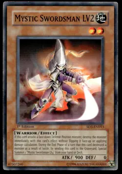 Mystic Swordsman LV2 - SD5-EN013 - 1st Edition YuGiOh | Buy 3 Get 5 Free - Image 1
