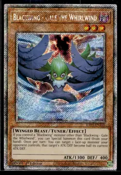 Blackwing - Gale the Whirlwind (Platinum Secret Rare) RA03-EN215 - YuGiOh - Image 1