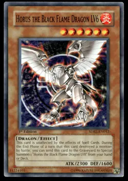 Horus the Black Flame Dragon LV6 SDRL SDRL-EN012 MP YuGiOh Buy 10 Get 10 Free | - Image 1