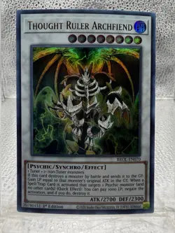 🔥Yugioh Thought Ruler Archfiend BROL-EN070 Ultra Rare 1st Ed MINT - Image 4