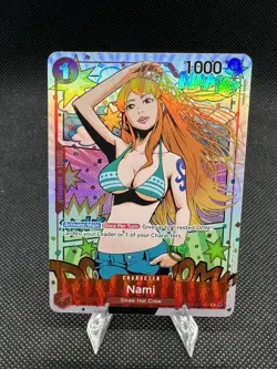 Nami treasure rare ST01-007 Alt Art OP06 Wings Of The Captain NM TR One Piece En - Image 1