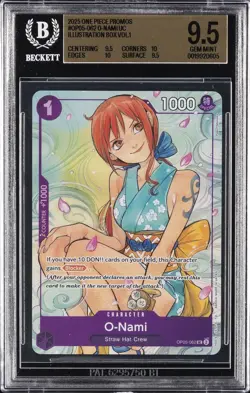 2025 ONE PIECE PROMOS UC/(ILLUSTRATION BOX VOL.1) #OP05-062 O-NAMI BGS 9.5 - Image 1
