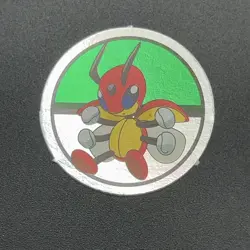 Ledian Pokemon Paper Ginpika Medal Card Nintendo Japanese Rare TCG S206-33 - Image 3