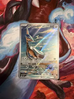 Pokemon Skarmory 209/191 Surging Sparks Illustration Rare Full Art Holo NM - Image 1