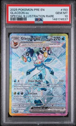 Pokemon TCG Glaceon EX 150/131 SIR PSA GEM MINT 10 - Image 3