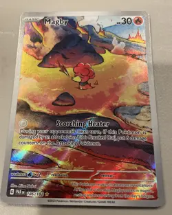2023 Pokemon Paradox Rift Illustration Rare Magby #186/182 Holofoil ILLUS - Image 1