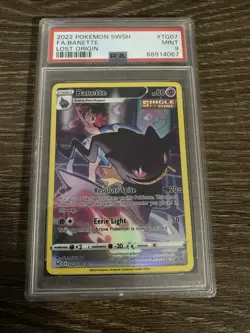 PSA Mint 9 2022 Pokemon SWSH Banette Lost Origin FA Mint Card #TG07 - Image 1