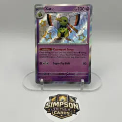 Xatu 152/091 Paldean Fates Shiny Holo Rare Pokemon TCG Card NM - Image 1