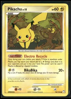 Pokemon - Pikachu 94/123 Regular Mysterious Treasures MP - Image 1