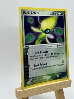 2004 Pokemon TCG Dark Celebi EX Hidden Legends Holo Card 4/101 Rare - Image 2