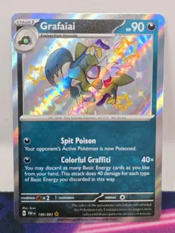 Grafaiai 190/091 - S&V: Paldean Fates Shiny Holo Rare - Pokemon TCG (NM) - Image 1