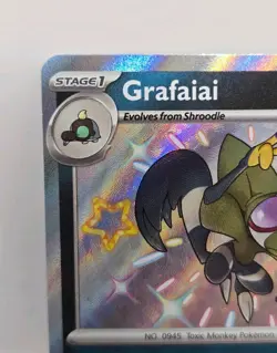 Grafaiai 190/091 - S&V: Paldean Fates Shiny Holo Rare - Pokemon TCG (NM) - Image 2