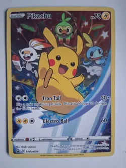Pokemon TCG Pikachu #SWSH020 Sword & Shield Promo - Image 1