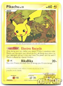 Pikachu 94/123 Mysterious Treasures Regular MP Pokemon - Image 1