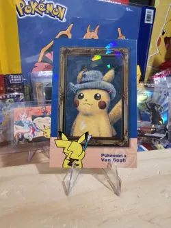 Pokemon Electric Pika Card Database - Pikachu Grey Felt Hat - Pokemon X Van Gogh - Image 4