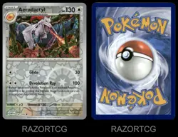 AERODACTYL 142/165 R 151 POKEMON REVERSE HOLO NM/M - Image 4
