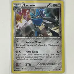 Lucario 63/124 Pokemon Fates Collide Holo LP-NM - Image 1