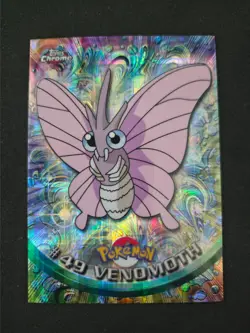 2000 TOPPS CHROME TV ANIMATION POKEMON SERIES 1 CARD TEKNO #49 VENOMOTH PSA - Image 1
