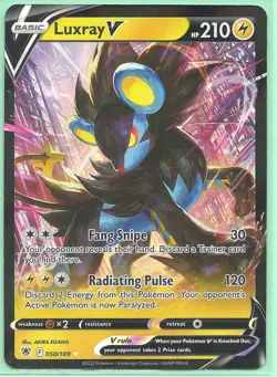 LUXRAY V 050/189 ASTRAL RADIANCE POKEMON-RARE -MINT-PACK FRESH - Image 1