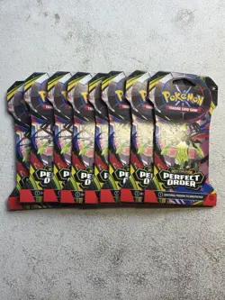 Pokemon TCG Mega Evolution Perfect Order 8 Sleeved Sealed Booster Packs - Image 1