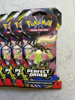 Pokemon TCG Mega Evolution Perfect Order 8 Sleeved Sealed Booster Packs - Image 2