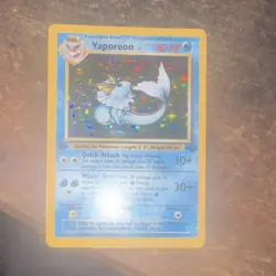 Pokemon Vaporeon Jungle Holo Rare 12/64 Unlimited 80 HP Wizards of the Coast - Image 3