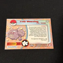 Topps Chrome Pokemon Weezing #110 Series Holo - Image 2