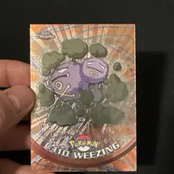 Topps Chrome Pokemon Weezing #110 Series Holo - Image 3