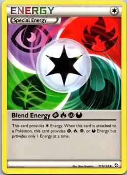 Blend Energy GrassFirePsychicDarkness 117/124 Dragons Exalted Pokemon LP - Image 1
