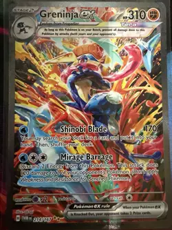 Pokemon TCG Greninja ex 214/167 Full Art Holo NM - Image 1