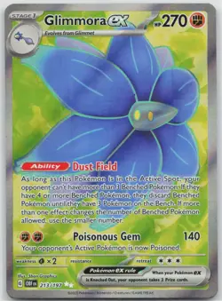 Glimmora ex 213/197 Ultra Rare Obsidian Flames Pokemon NM - Image 1