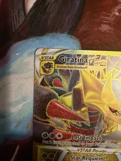 2022 Pokemon Lost Origin Giratina VSTAR Secret Rare 212/196 NM Gold Card - Image 2