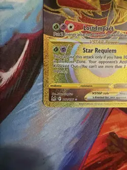 2022 Pokemon Lost Origin Giratina VSTAR Secret Rare 212/196 NM Gold Card - Image 5