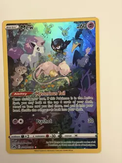 Pokemon TCG Mew GG10/GG70 Crown Zenith Ultra Rare Holo Card Mint Condition - Image 1