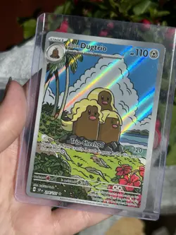 Alolan Dugtrio 208/191 Illustration Rare Holo Pokemon S&V Surging Sparks - Image 1