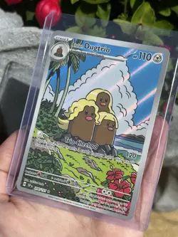 Alolan Dugtrio 208/191 Illustration Rare Holo Pokemon S&V Surging Sparks - Image 3