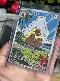 Alolan Dugtrio 208/191 Illustration Rare Holo Pokemon S&V Surging Sparks - Image 4