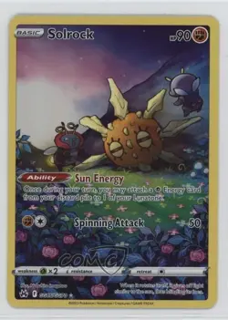 Full Art - Solrock Pokemon Sword & Shield Crown Zenith Galarian Gallery #GG15 - Image 1