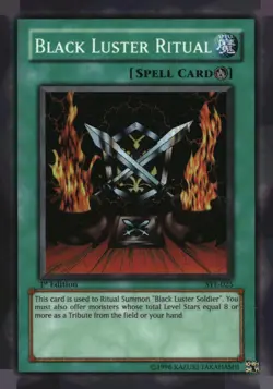 Black Luster Ritual SYE-025 Starter Deck: Yugi Evolution Yu-Gi-Oh 1st Edition NM - Image 1