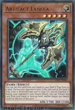 YUGIOH RA01-EN006 Artifact Lancea ULTRA Rare 1st Edition NM - Image 1
