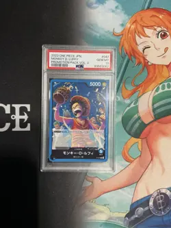 Monkey D Luffy: One Piece P-047 Promo Promotion Pack Vol. 4 Japanese - PSA 10 - Image 1