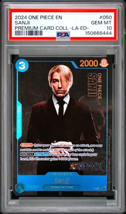 2024 ONE PIECE PREMIUM CARD COLLECTION -LIVE ACTION EDITION- #050 SANJI PSA 10 - Image 1