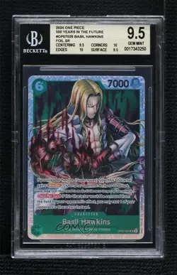 2024 One Piece Card Game: 500 Years in The Future OP07 SR Basil Hawkins BGS 9.5 - Image 1