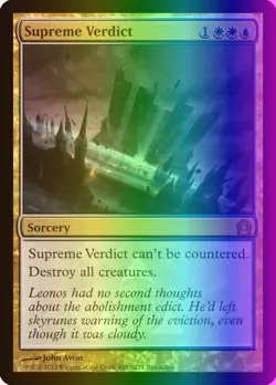 SUPREME VERDICT FOIL LP Lightly Played Magic the Gathering MTG Promo - Image 1