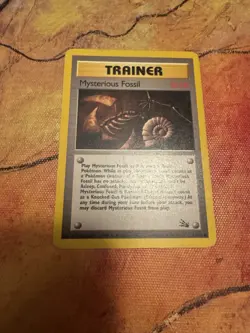 Mysterious Fossil 62/62 Fossil Set Trainer Pokemon Card WOTC 1999 - Image 3