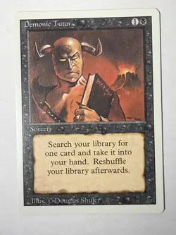 Demonic Tutor - Revised, NM fresh from the pack - Image 1