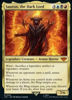 [1x] Sauron, the Dark Lord Near Mint, English Lord of the Rings MTG Magic - Image 1