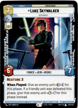 Luke Skywalker - Jedi Knight MTG Spark of Rebellion Legendary NM Pck Fresh - Image 2